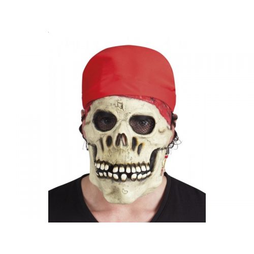 maska lebka pirátská latexová