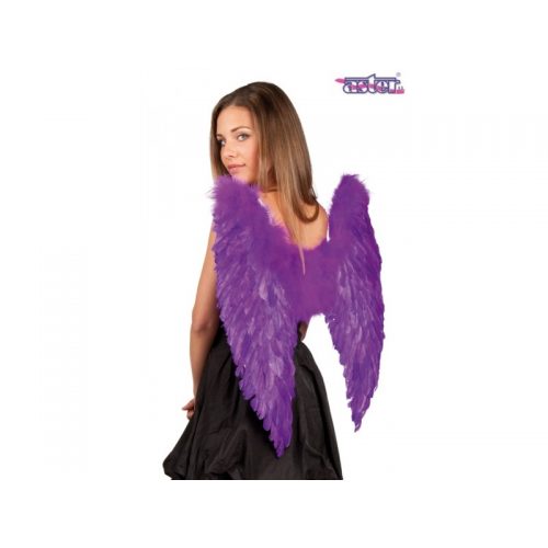 křídla andělská fialová XL