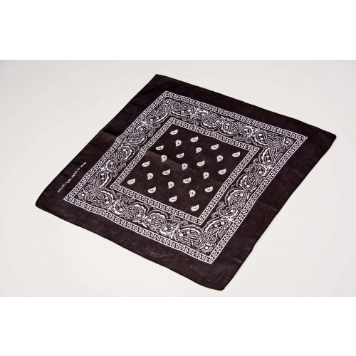 šátek černobílý 55x55 cm