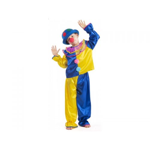 dětský kostým klaun žlutý, růžový