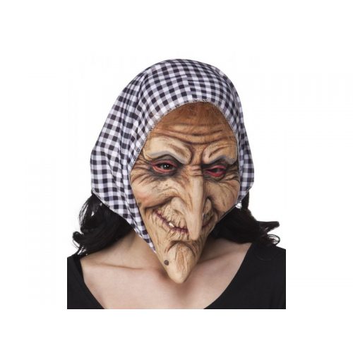 Foto - maska čarodejnice s šátkem latexová