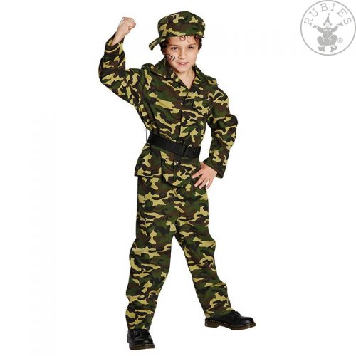 Foto - dětský maskáčovaný voják