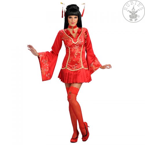 dámský kostým červená gejša