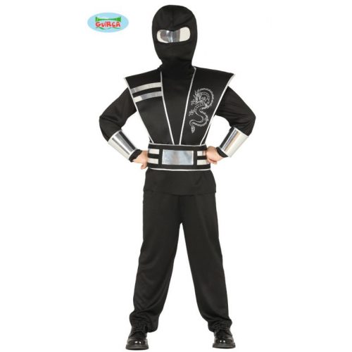 dětský kostým černý ninja 5-6 let