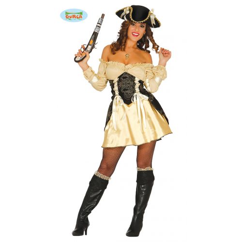 kostým Zlatá pirátka 38-40