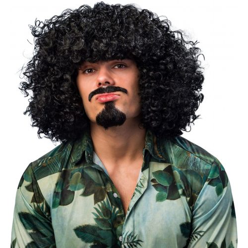 pánská paruka afro černá
