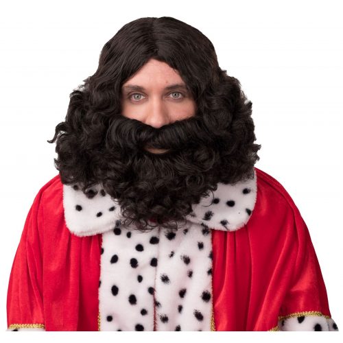 pánská paruka a vousy král