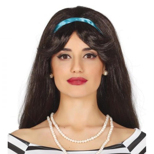 dámská paruka dlouhá tmavá