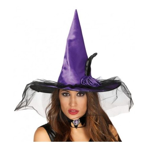 čarodějnický klobouk fialový