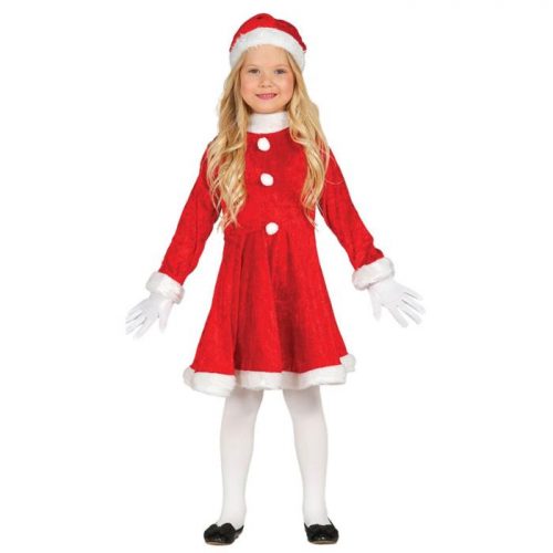 dívčí kostým santa 134/140 cm