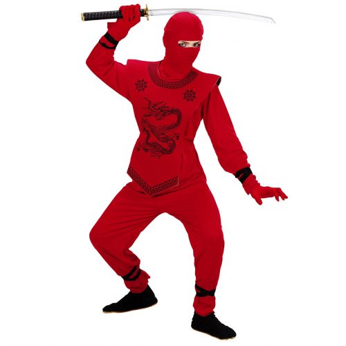 chlapecký kostým ninja červený