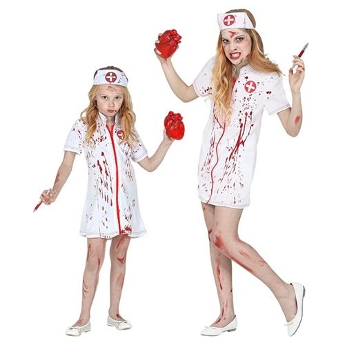 dívčí kostým zombie sestřička