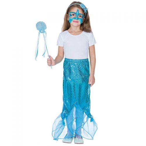 dívčí kostým mořská panna modrá