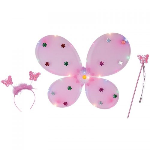 dívčí kostým set motýlek LED