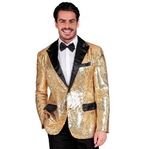 pánské flitrové párty sako zlaté