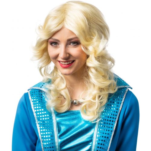 paruka ze 70. let kudrnatá, blond