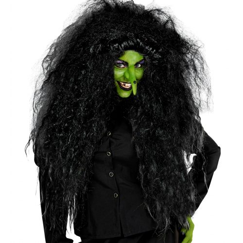 paruka čarodějnice černá oversize