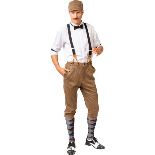 pánský kostým set 20. léta, hnědý