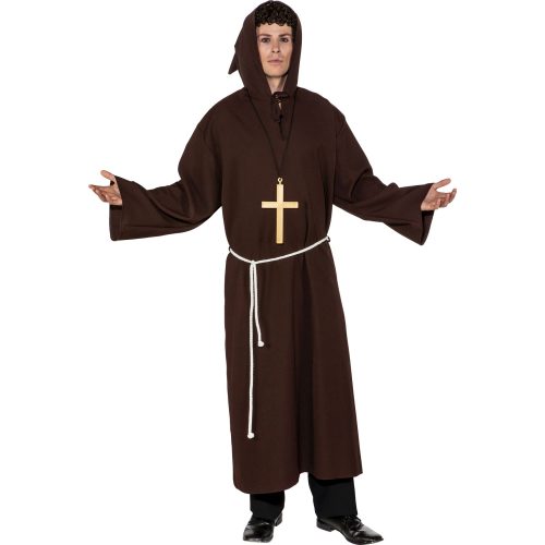 pánský kostým mnich hnědý