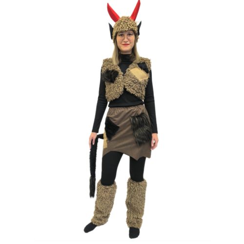 dámský kostým čertice hnědá