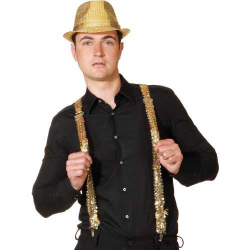 zlaté flitrové šle