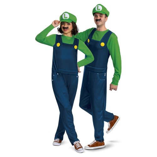 Foto - dospělý kostým Luigi Super Mario unisex