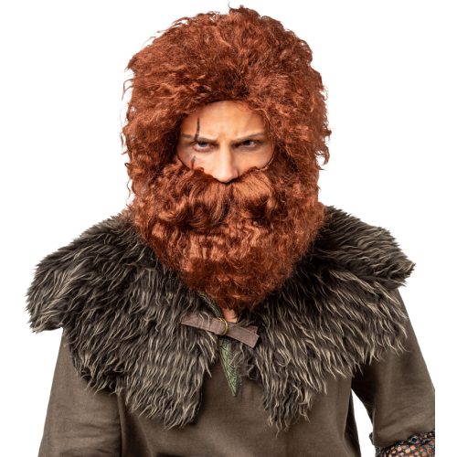 pánská paruka s vousy viking