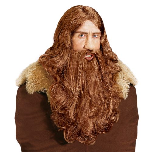pánská paruka viking s vousy