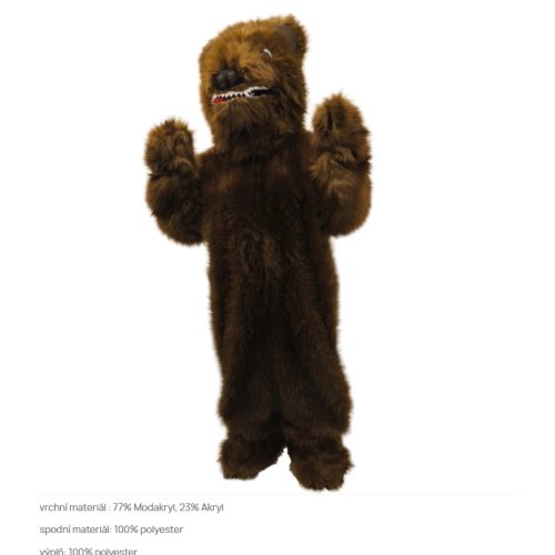 kostým masopustní medvěd