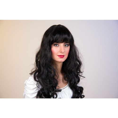 dámská paruka dlouhá černá