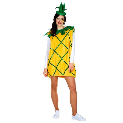 havajské šaty de luxe ananas