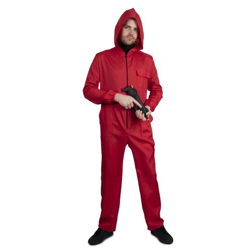 červený overal lupič