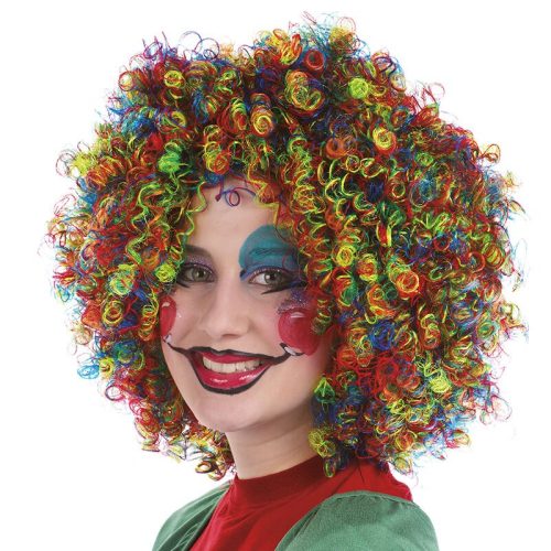 klaunská paruka barevná