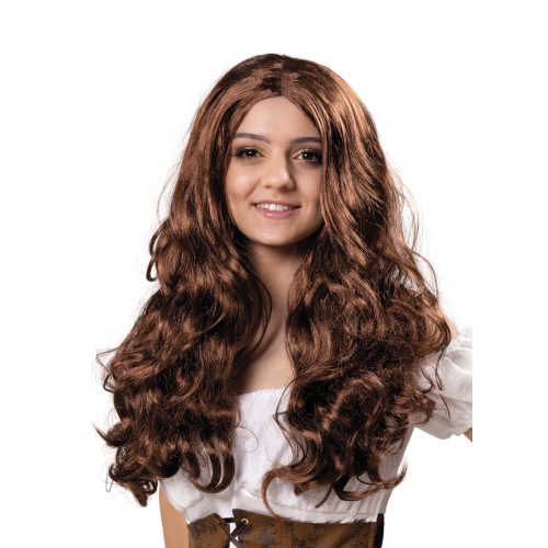 dámská paruka dlouhá hnědá