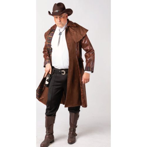 pánský western kabát hnědý