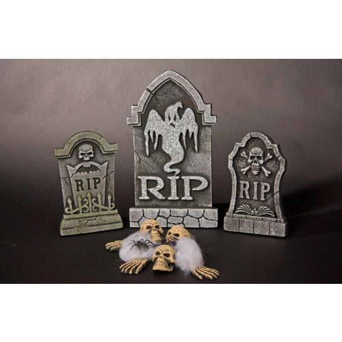 12-ti dílná sada halloween hrob a doplňky