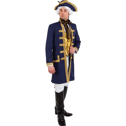 pánský historický žaket modrý