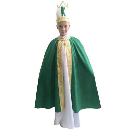 chlapecký zelený plášť Kašpar